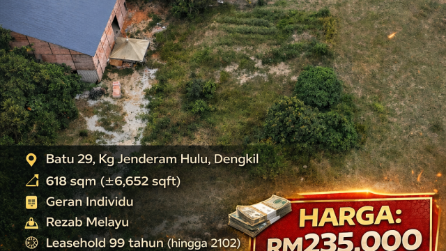 TANAH RUMAH JENDERAM HULU DENGKIL